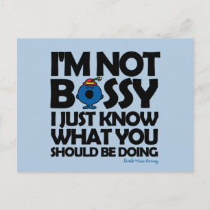 Miss Bossy weet het gewoon Briefkaart