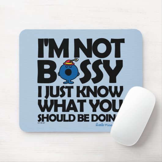 Miss Bossy weet het gewoon Muismat (Met muis)