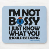 Miss Bossy weet het gewoon Muismat (Voorkant)