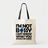 Miss Bossy weet het gewoon Tote Bag (Voorkant)