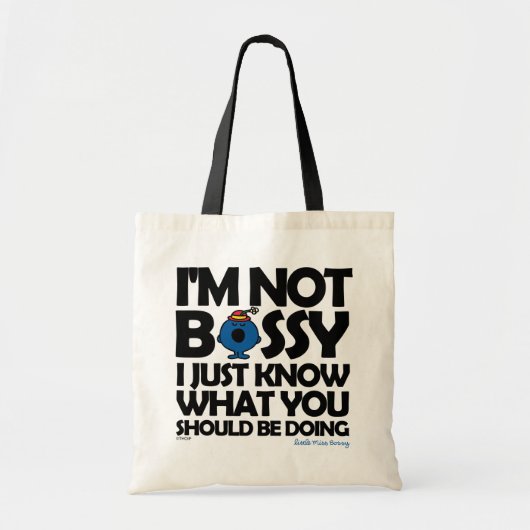Miss Bossy weet het gewoon Tote Bag (Voorkant)