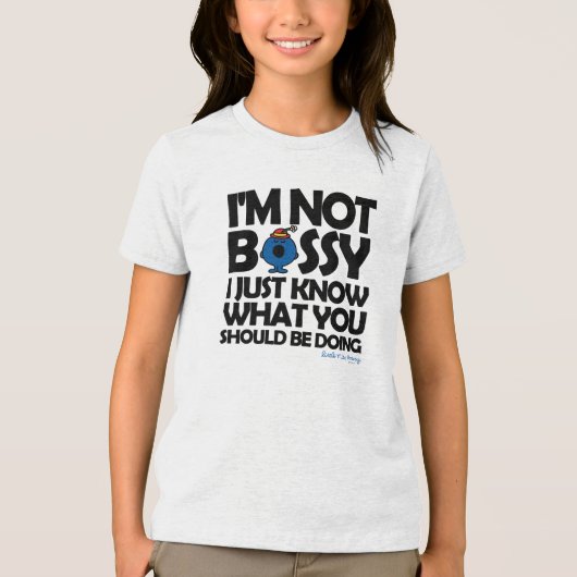 Miss Bossy weet het gewoon Tri-Blend Shirt (Voorkant)