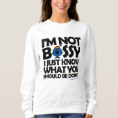 Miss Bossy weet het gewoon Trui (Voorkant)