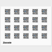 Miss Bossy weet het gewoon Vierkante Sticker (Vel)
