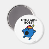 Miss Bossy | Zwarte briefing Magneet (Voorkant / Achterkant)