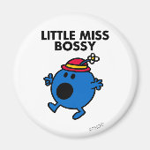 Miss Bossy | Zwarte briefing Magneet (Voorkant)