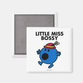 Miss Bossy | Zwarte briefing Magneet (Voorkant / Achterkant)