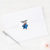 Miss Bossy | Zwarte briefing Ronde Sticker (Envelop)
