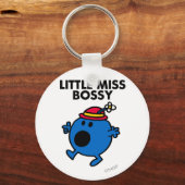 Miss Bossy | Zwarte briefing Sleutelhanger (Voorkant)