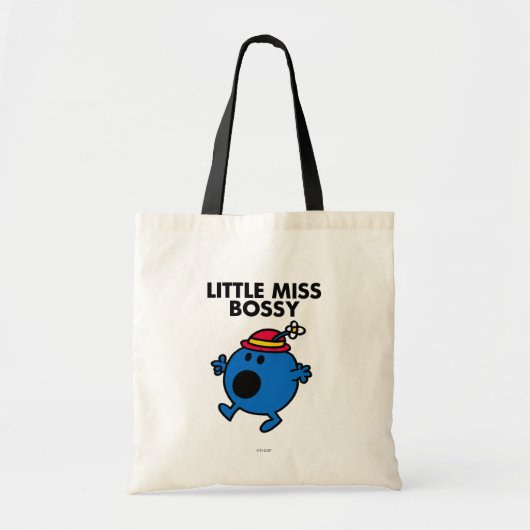 Miss Bossy | Zwarte briefing Tote Bag (Voorkant)