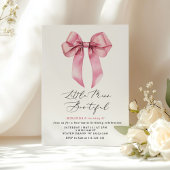 Miss Botwful Roze Coquette Boog meisje verjaardag Kaart