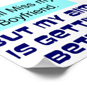 Miss Boyvriendin Poster (Hoek)