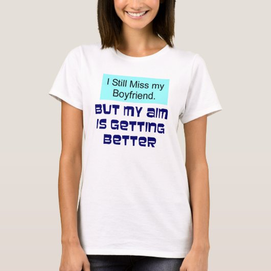 Miss Boyvriendin T-shirt (Voorkant)