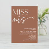 Miss Brown Bohemian Vrijgezellenfeest Kaart (Staand voorkant)