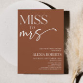 Miss Brown Bohemian Vrijgezellenfeest Kaart