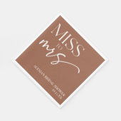 Miss Brown Bohemian Vrijgezellenfeest Servet (Hoek)