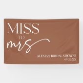 Miss Brown Bohemian Vrijgezellenfeest Spandoek (Horizontaal)