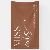 Miss Brown Bohemian Vrijgezellenfeest Spandoek (Verticaal)