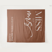 Miss Brown Bohemian Vrijgezellenfeest Wandkleed (Voorkant (horizontaal))