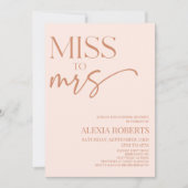 Miss Brown Tan Bohemian Vrijgezellenfeest Kaart (Voorkant)