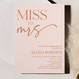 Miss Brown Tan Bohemian Vrijgezellenfeest Kaart