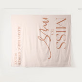 Miss Brown Tan Bohemian Vrijgezellenfeest Wandkleed (Voorkant (horizontaal))