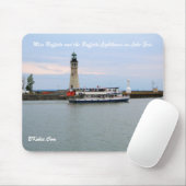 Miss Buffalo en vuurtoren, Buffalo NY Muismat (Met muis)