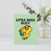 Miss Busy | Leestijd Briefkaart (Staand voorkant)