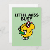 Miss Busy | Leestijd Briefkaart (Voorkant / Achterkant)
