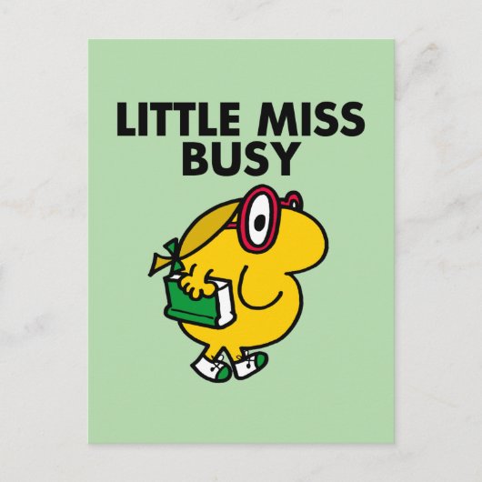 Miss Busy | Leestijd Briefkaart (Voorkant)