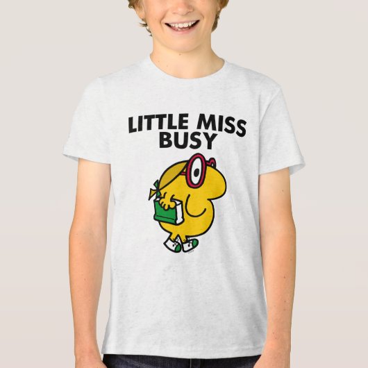 Miss Busy | Leestijd Tri-Blend Shirt (Voorkant)