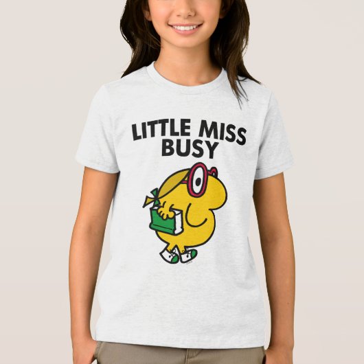 Miss Busy | Leestijd Tri-Blend Shirt (Voorkant)