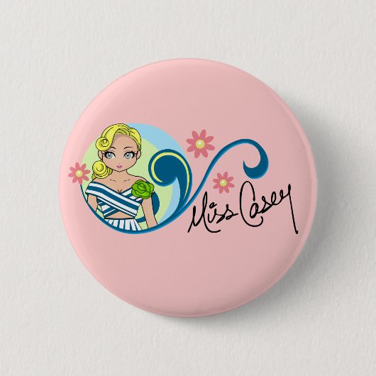 "Miss Casey" Button (Voorkant)