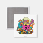 Miss Chatterbox en kleurrijke zwuiten Magneet (Voorkant / Achterkant)