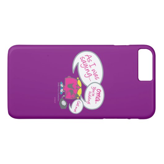 Miss Chatterbox en telefoon Case-Mate iPhone Case (Achterkant (Horizontaal))