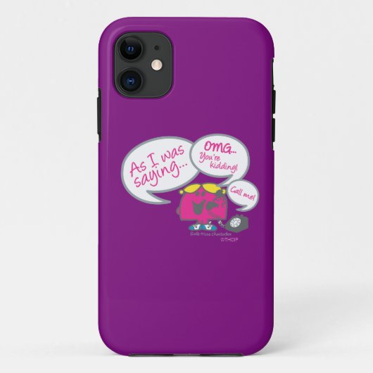 Miss Chatterbox en telefoon Case-Mate iPhone Case (Achterkant)