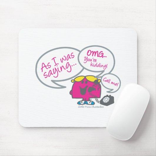 Miss Chatterbox en telefoon Muismat (Met muis)