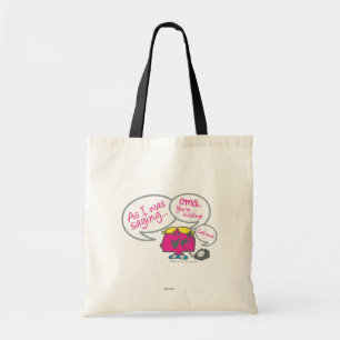 Miss Chatterbox en telefoon Tote Bag