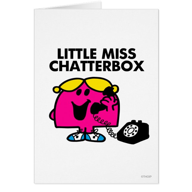 Miss Chatterbox en zwarte telefoon (Voorkant)