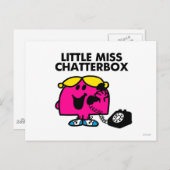 Miss Chatterbox en zwarte telefoon Briefkaart (Voorkant / Achterkant)