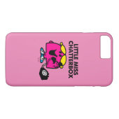Miss Chatterbox en zwarte telefoon Case-Mate iPhone Case (Achterkant (Horizontaal))