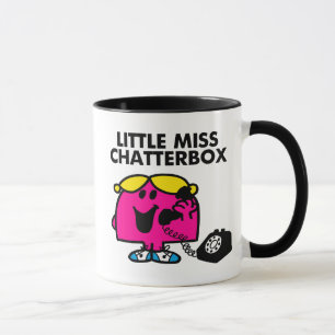 Miss Chatterbox en zwarte telefoon Mok