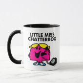 Miss Chatterbox en zwarte telefoon Mok (Links)