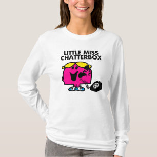 Miss Chatterbox en zwarte telefoon T-shirt
