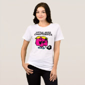 Miss Chatterbox en zwarte telefoon Tri-Blend Shirt (Voorkant volledig)