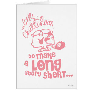 Miss Chatterbox   Korte voorraad lang papier