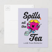 Miss Chatterbox morst alle thee Briefkaart (Voorkant / Achterkant)