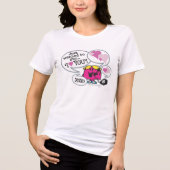 Miss Chatterbox zegt dat ik van je hou Tri-Blend Shirt (Voorkant)