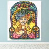 Miss Chatty Hanna Canvas Afdruk (Insitu (Houten vloer))