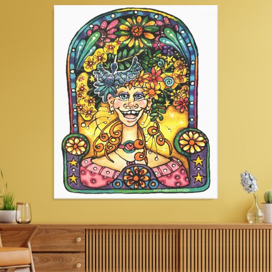 Miss Chatty Hanna Canvas Afdruk (Insitu (Woonkamer))